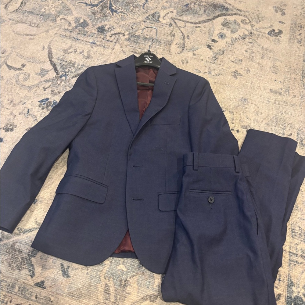 Joseph Abboud Navy Blue Two-Piece Suit - Blazer & Trousers